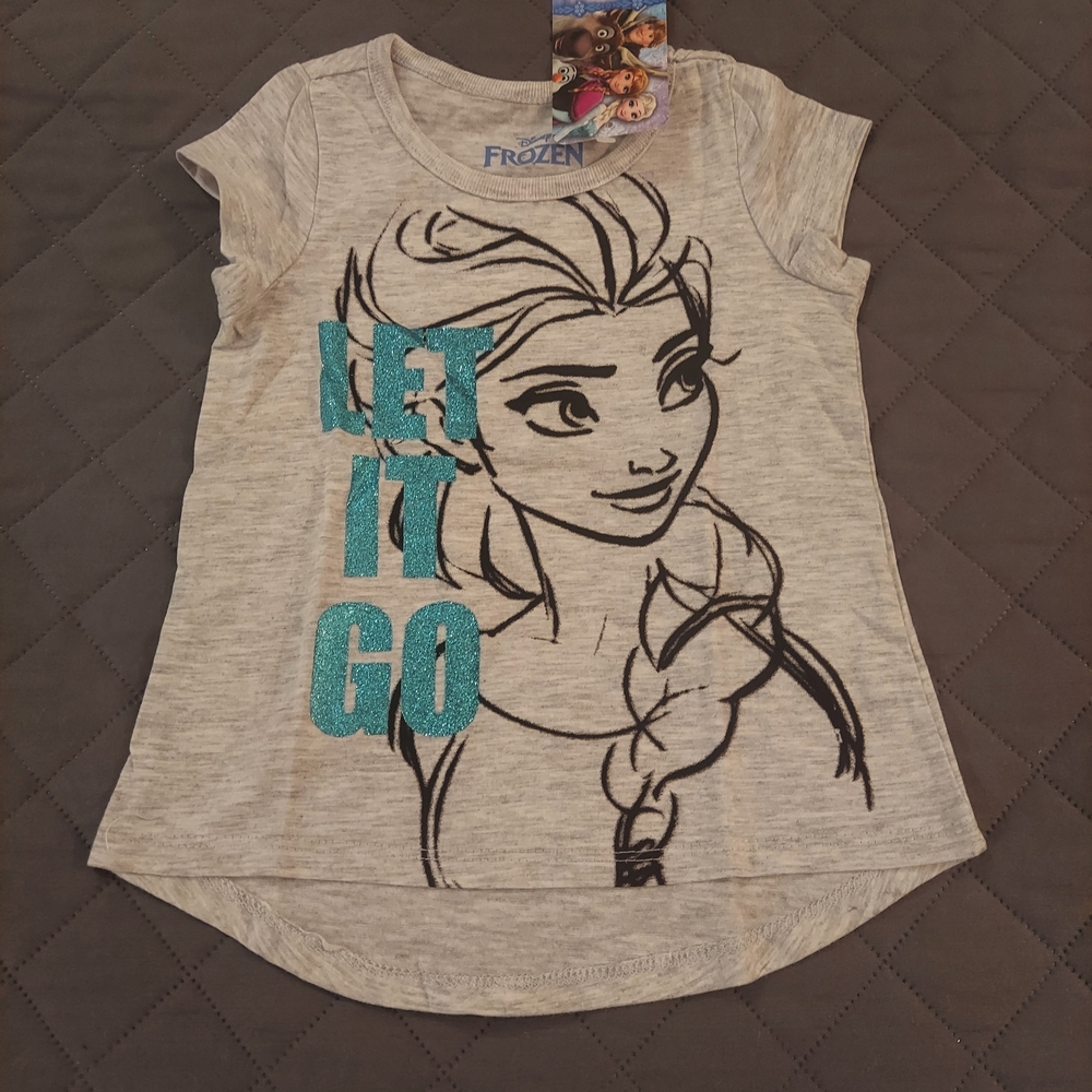 2 Disney Frozen Tees with Elsa Graphics